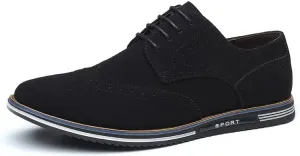 Work Boot Repair Men's Wingtip Suede Derby Casual Shoes