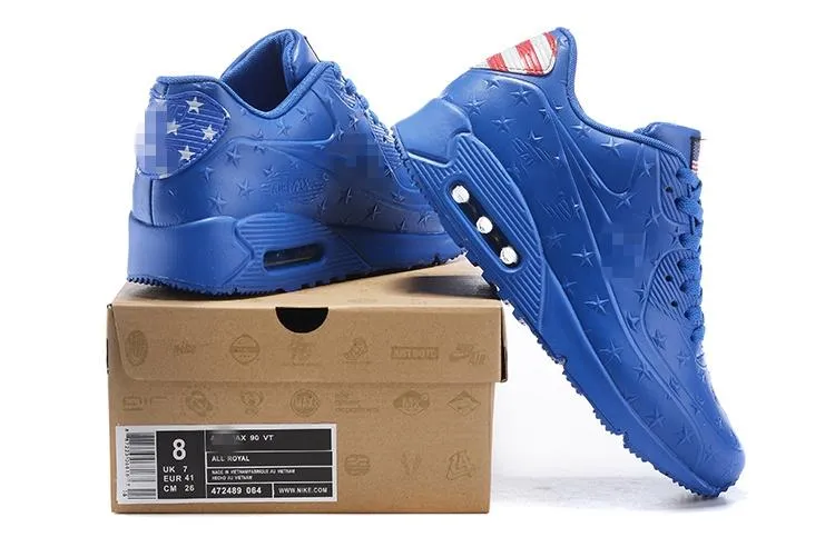 Nike Air Max 90 'Independence Day Blue' Shoes Sneaker Sale Men Size US 7, 8, 8.5, 9, 10, 11 Gel Nimbus Asics Running Shoes