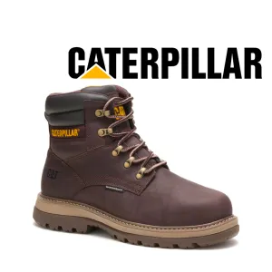 Faux Leather Work Boots CATERPILLAR Men's Fairbanks Steel Toe P91080