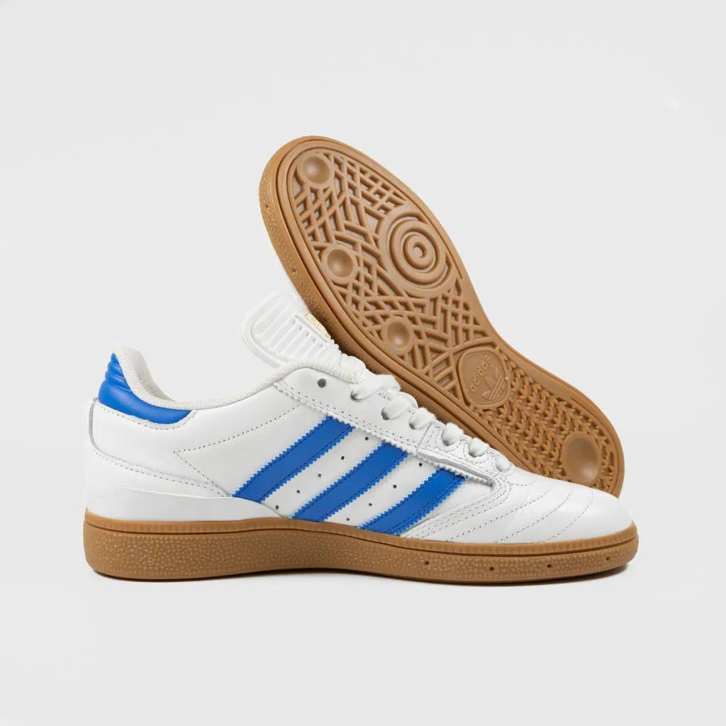 Adidas Skateboarding - Busenitz Shoes - Footwear White / Bluebird / Gold Metallic / Gum Top Ten Adidas Shoes