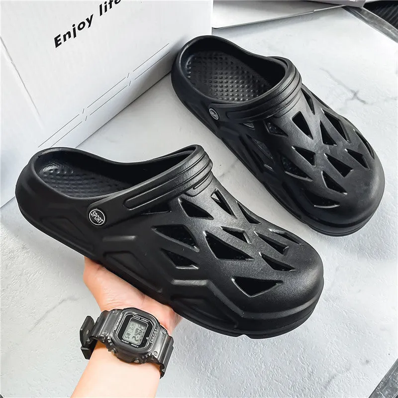 Slip In Sandals Men Beach Shoes Men's Summer Outdoor Non-Slip Sandals