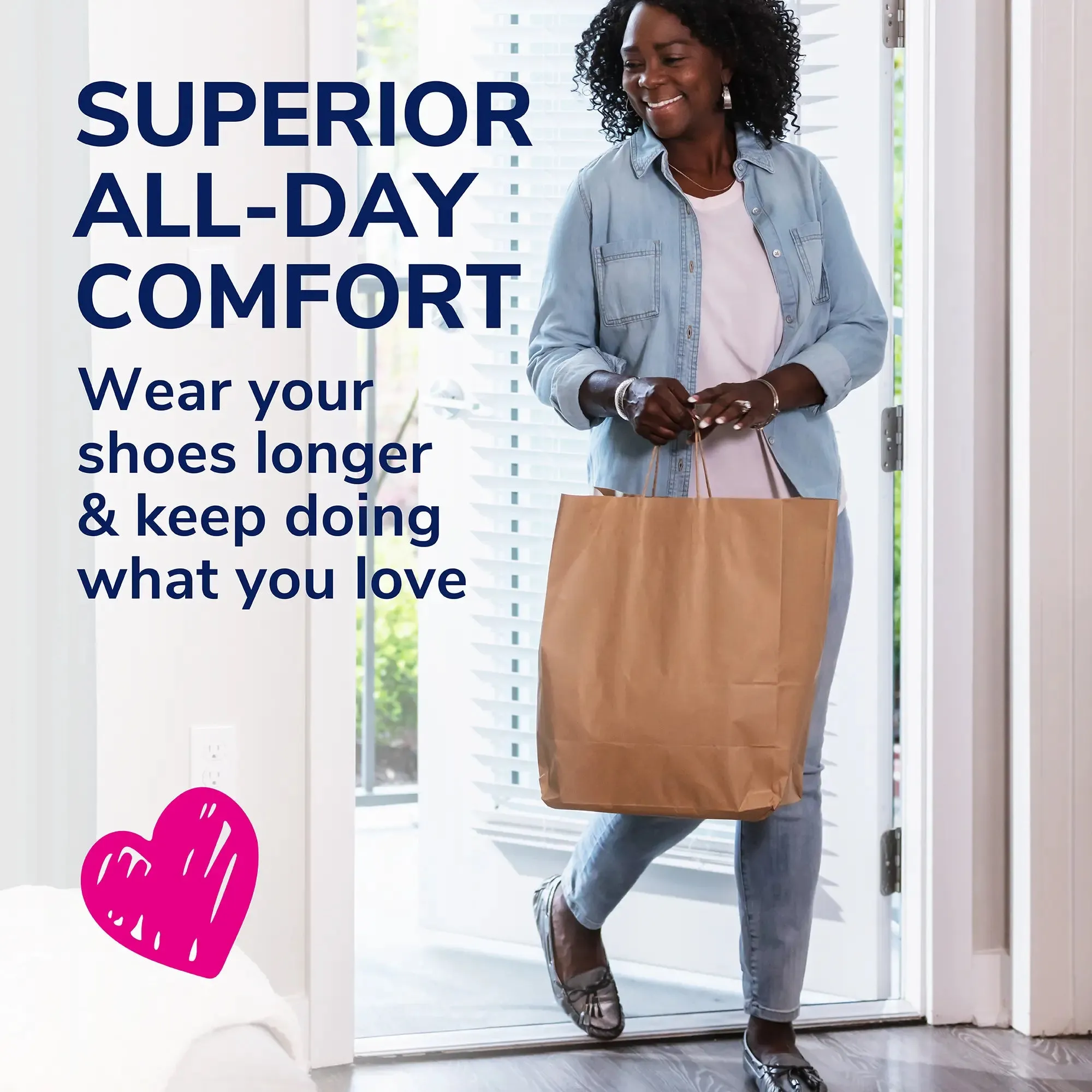 Brogues & Oxfords Love Your FLATS & SANDALS 3/4 Length Insoles