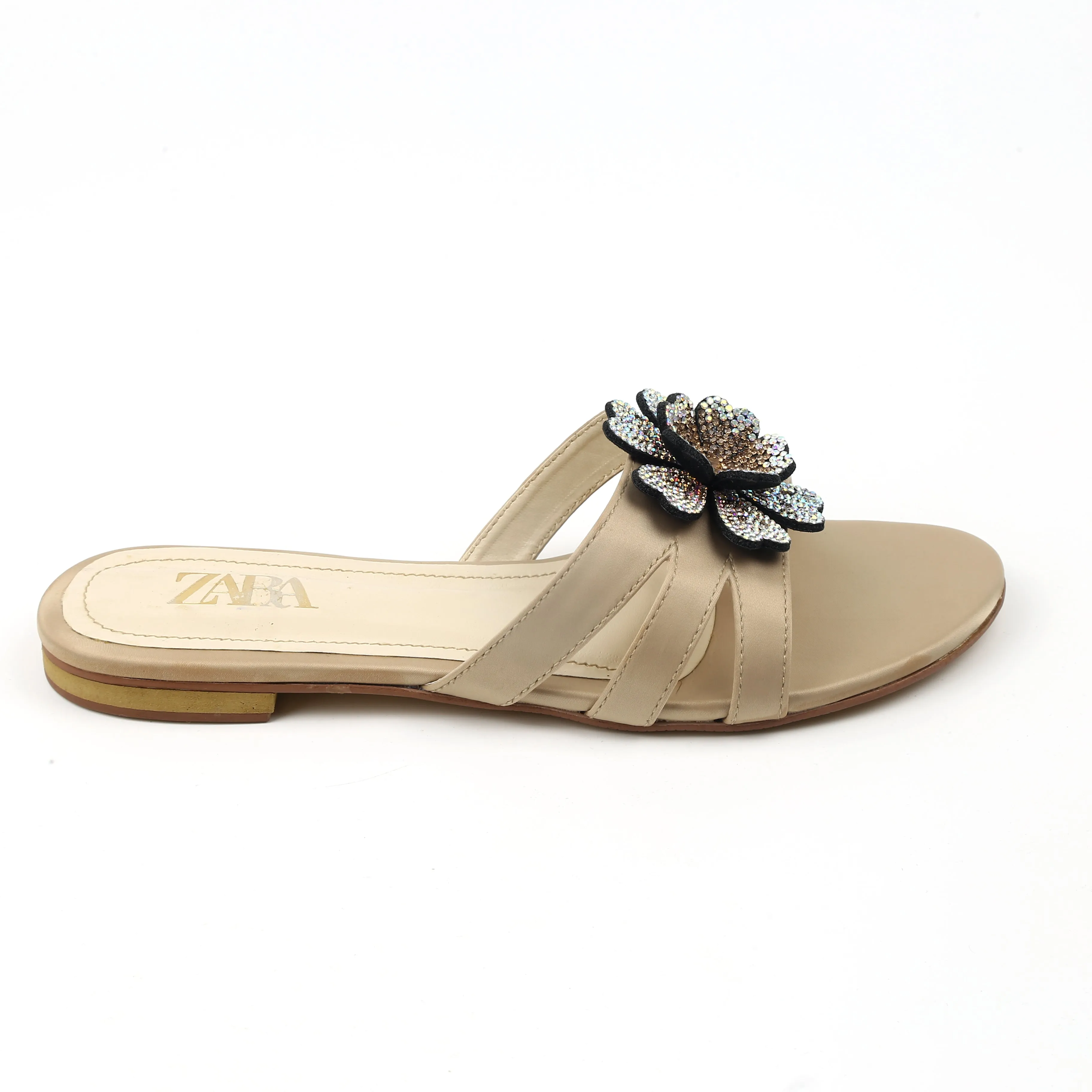 Uug Slippers Flower Flats (Beige)