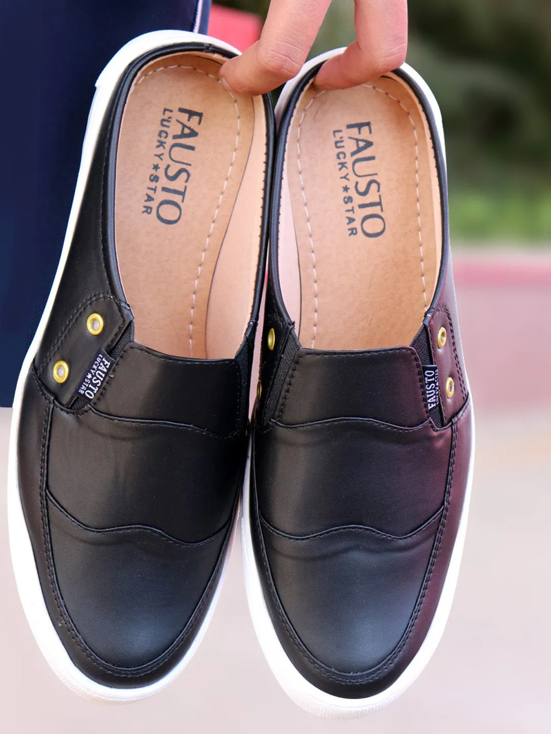 Brown Casual Slip On Shoes Men Black Casual Slip-On Shoes