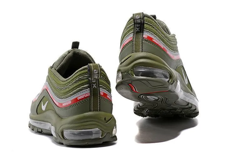 Asics Shoe Replacement Nike Air Max 97 x Undefeated Olive Green Men Shoes Sale Size US 7-11