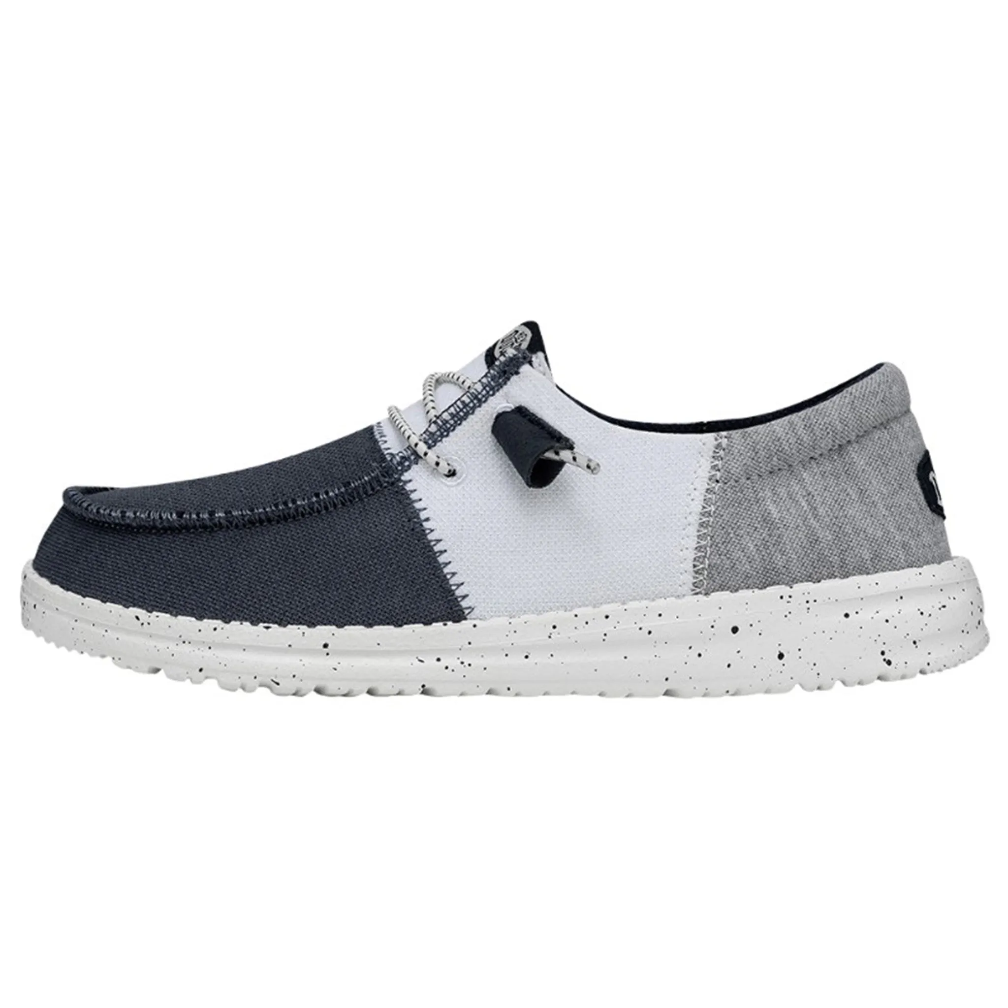 Hey Dude Wendy TRI Varsity Navy Slip On Outdoor Slippers