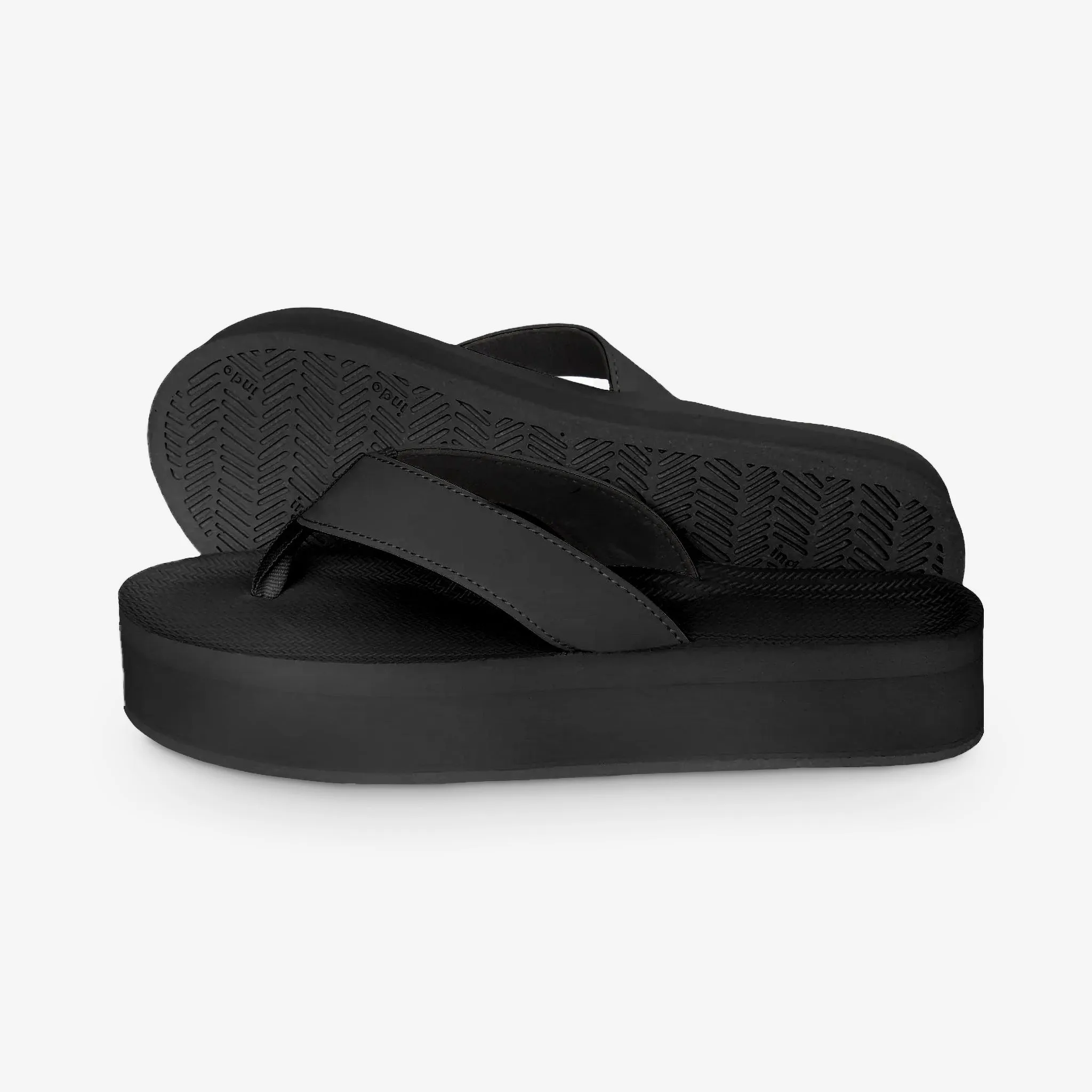Women's Flip Flops Platform - Black National Flip Flop Day 2025