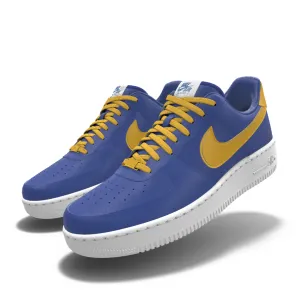$195 NIB NEW Mens NIKE Air Force 1 Low Premium Blue Leather Custom BB Shoes Asics Samba Shoes