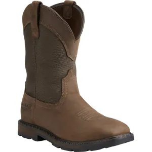 Men's Groundbreaker H20 Steel Toe Wide Square Toe Work Boot by Ariat 10015196 Best Work Boots For Groundskeepers And Landscapers