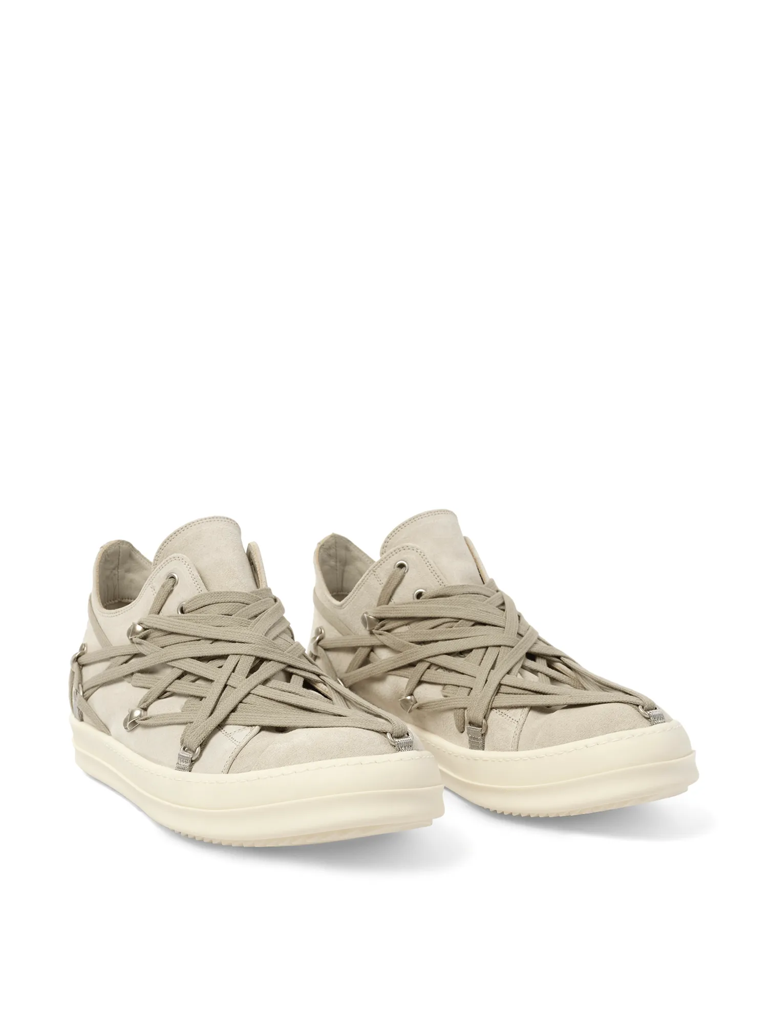 Megalaced Low Sneaks in Dinge/Milk Asis Sneakers