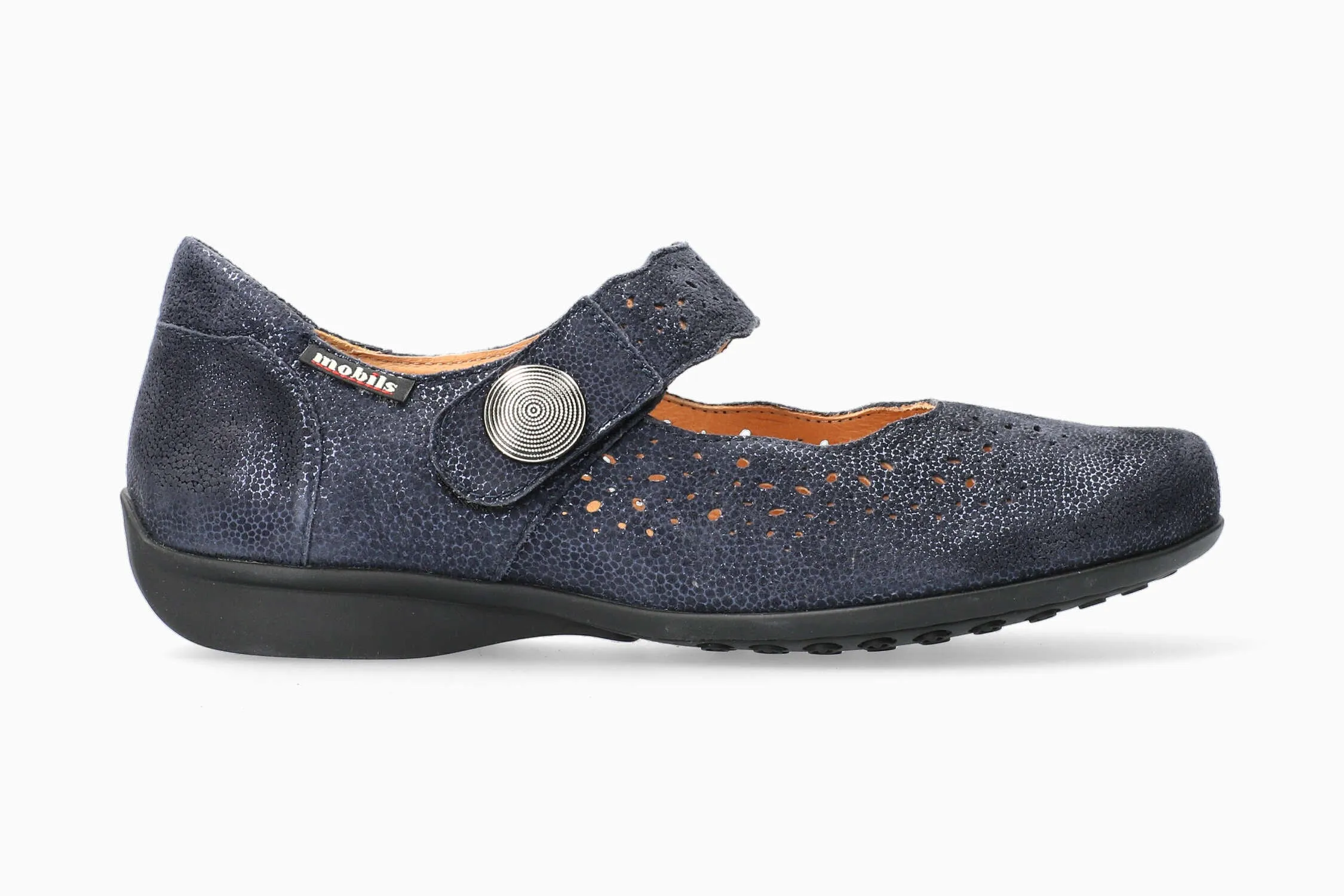 Fabienne - Navy Mule Slip On Shoes