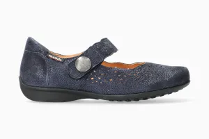 Fabienne - Navy Snake Print Slip On Sneakers