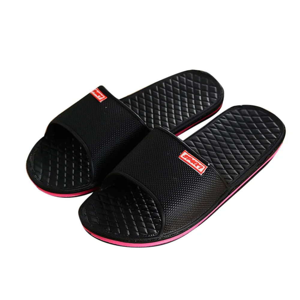 Weiner Dog Slippers Men Basic Solid Flat Summer Flower Sandals