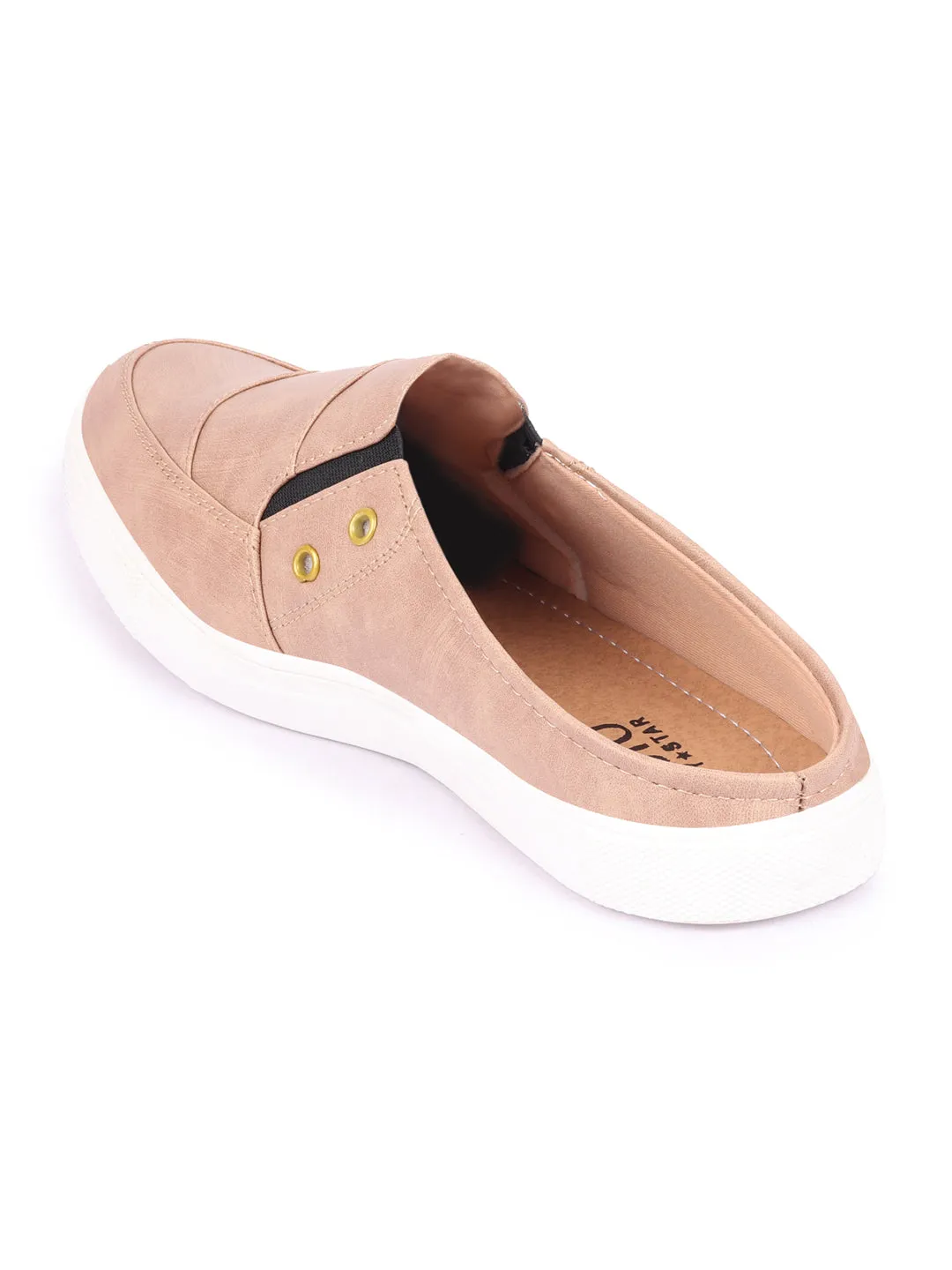 Slip On Comfortable Shoes Men Beige Casual Slip-On Shoes