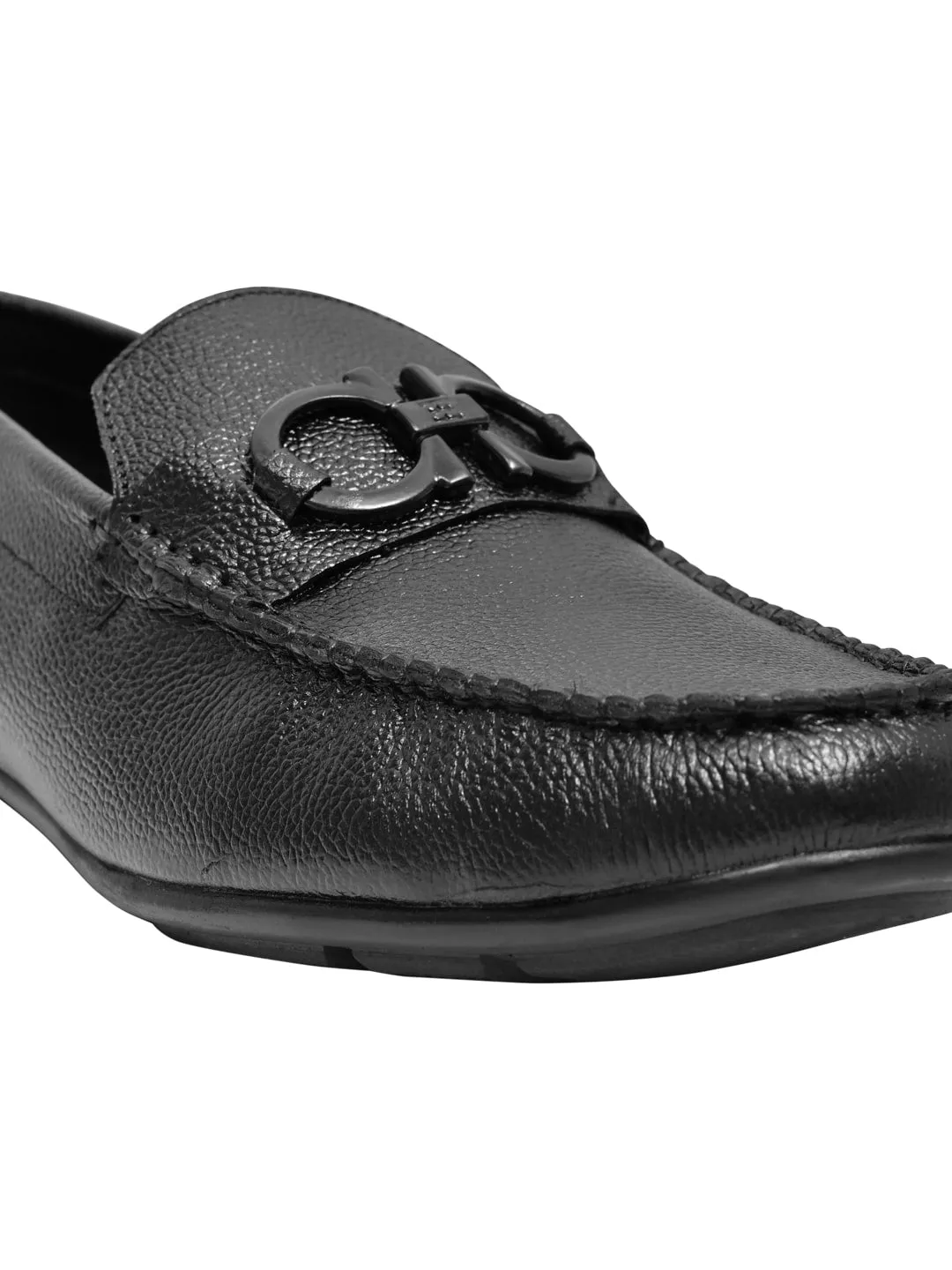 Ralph Lauren Suede Loafers Men Black Solid Loafers
