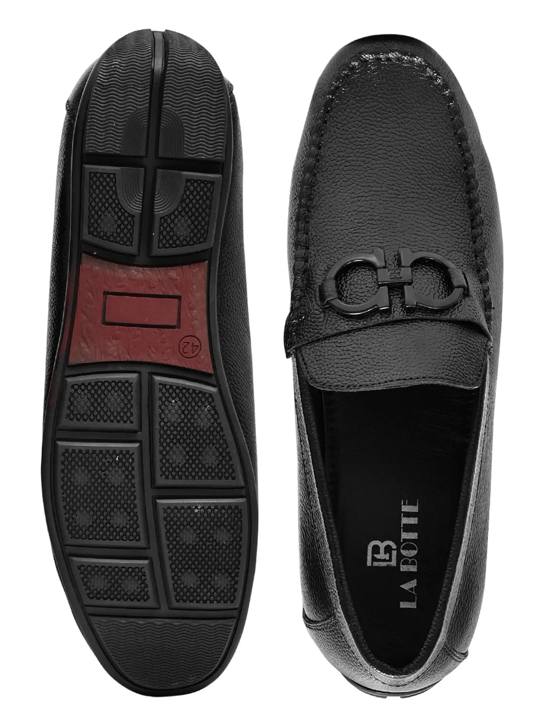 Men Black Solid Loafers Women Coach Loafers