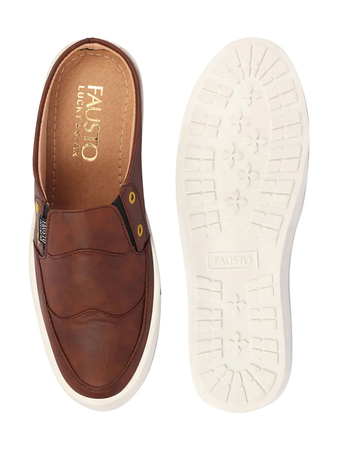 Ultra Cush Slip On Men Brown Casual Slip-On Shoes