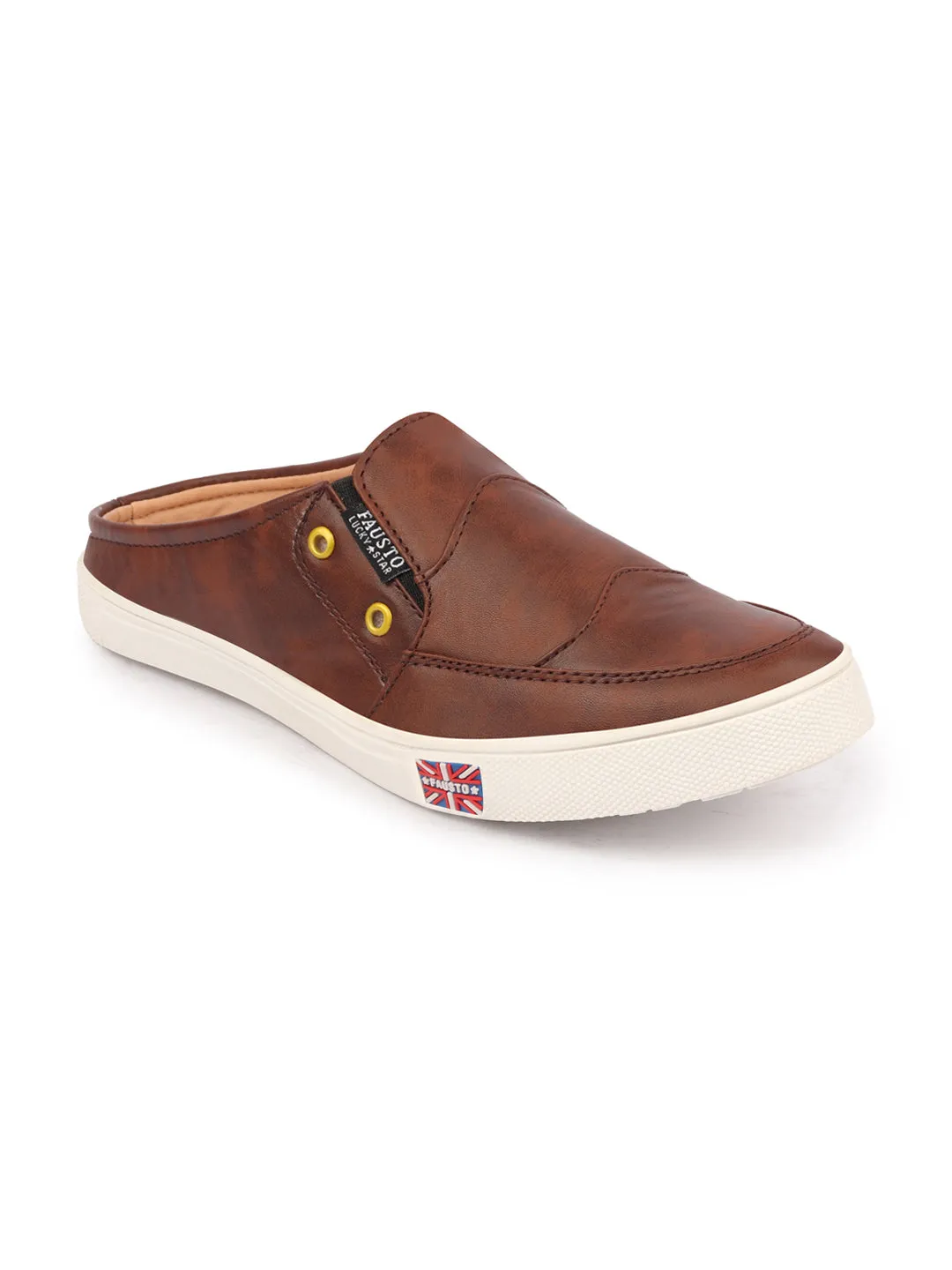 Fashion Sneakers Slip On Men Brown Casual Slip-On Shoes