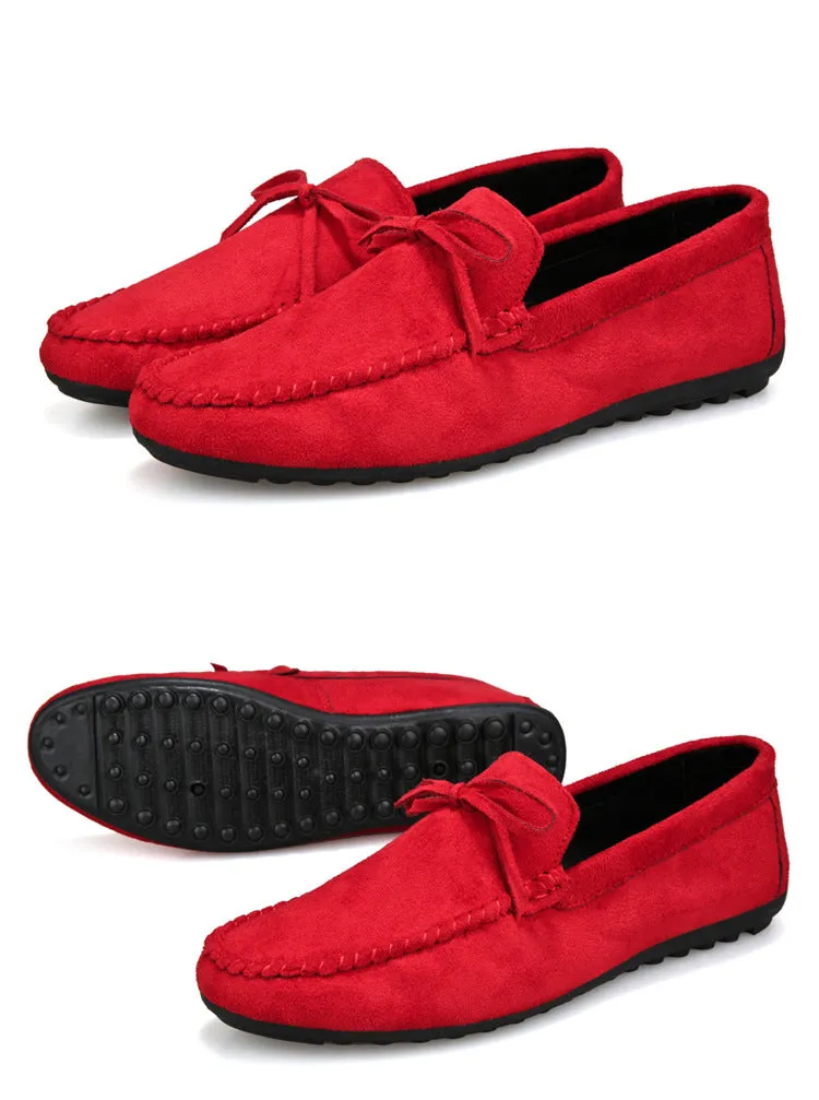 Brown Loafers Men Casual Shoes Slip-On Breathable Moccasin