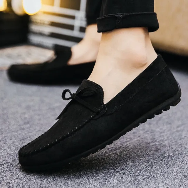 Men Casual Shoes Slip-On Breathable Moccasin No Show Socks For Loafers