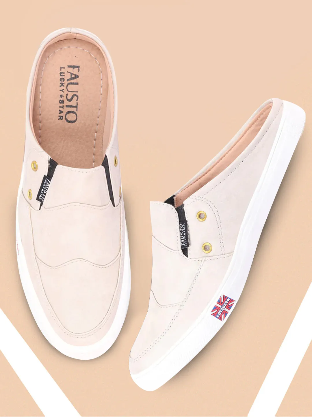 Men Cream Casual Slip-On Shoes Slip-on Cosmic Glow Skate Shoe