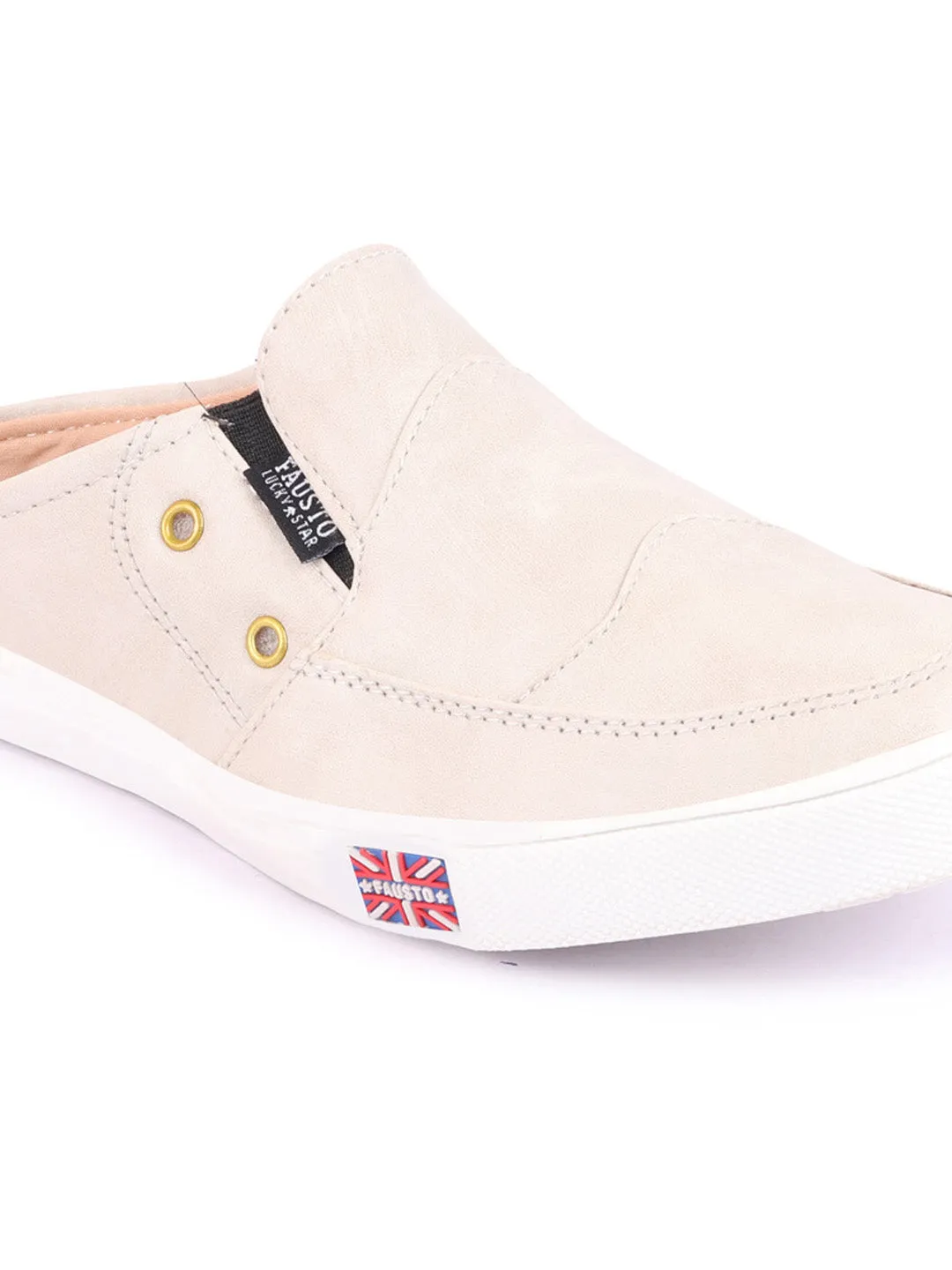 Polo Slip Ons Men Cream Casual Slip-On Shoes