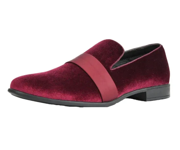 Slippers That You Can Wear Outside Men Dress Shoes-Knight Burgundy