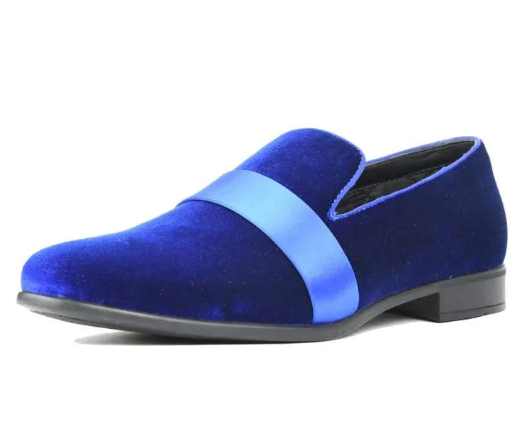 Proenza Schouler Monogram Loafers Men Dress Shoes-Knight Royal Blue