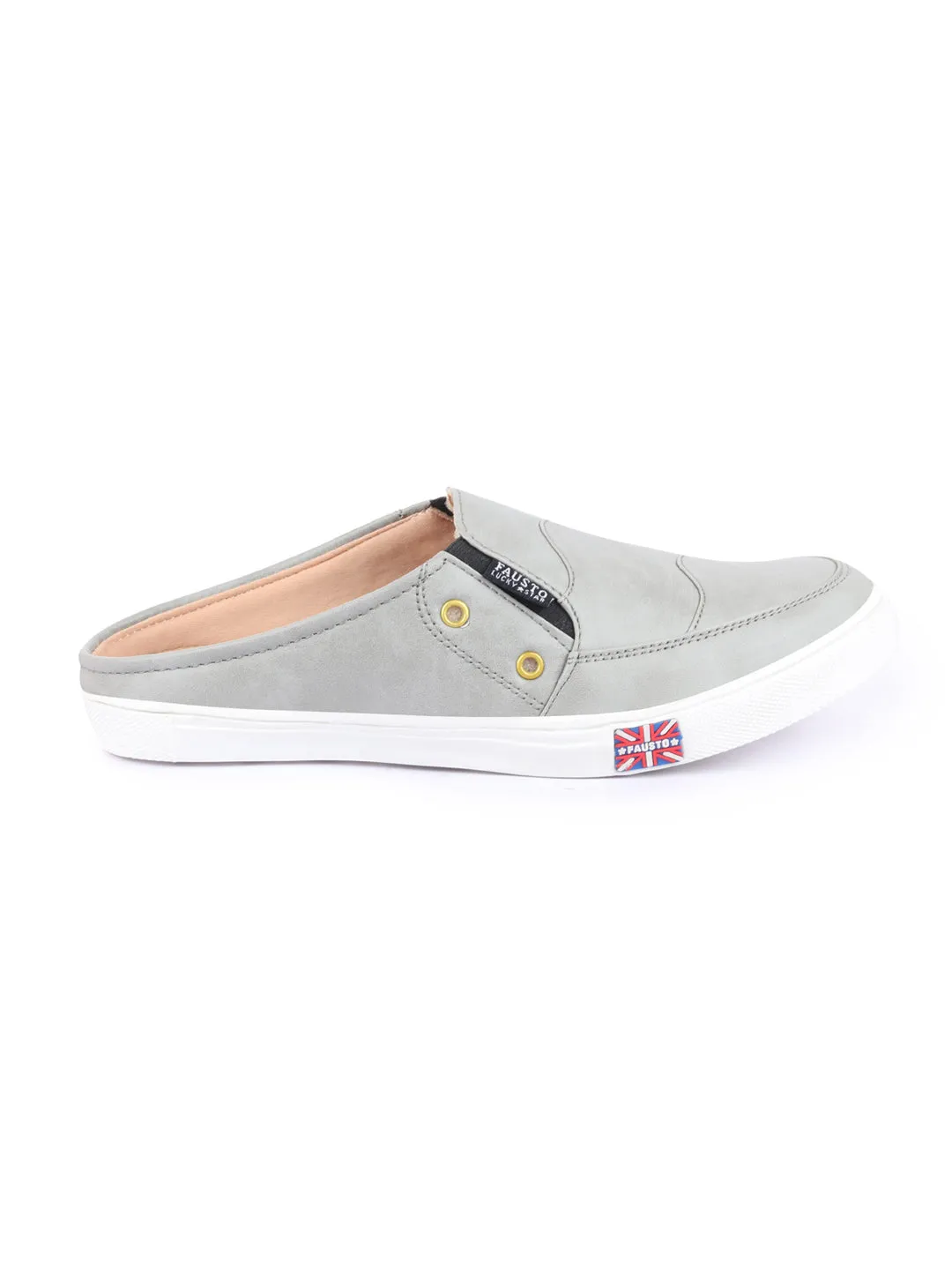 Men Grey Casual Slip-On Shoes Echo Knit Slip-on