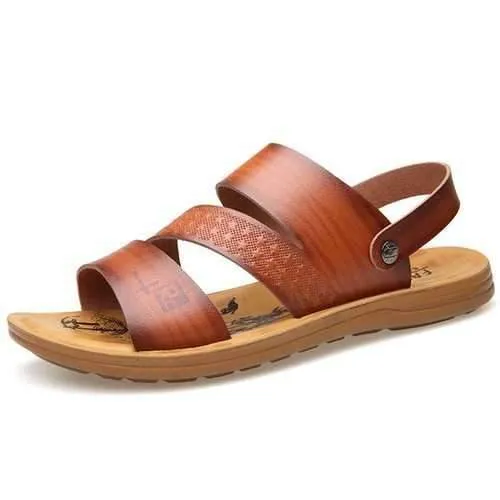 Sandals Antiqua Men Opened Toe Soft Sole Water Sandals Beach Shoes