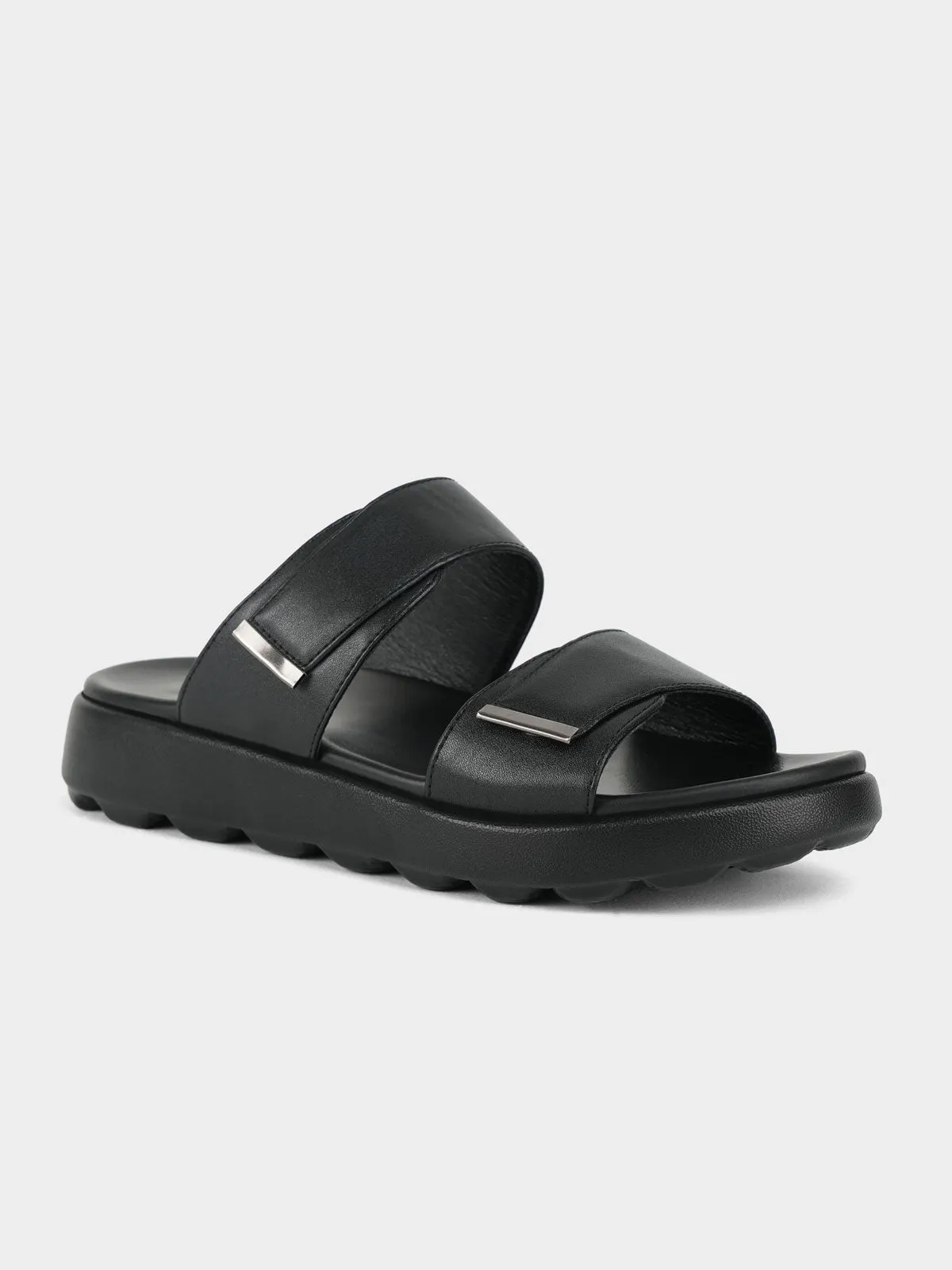 Slides With Socks Men "KEANU" Dual Strappy Casual Slippers