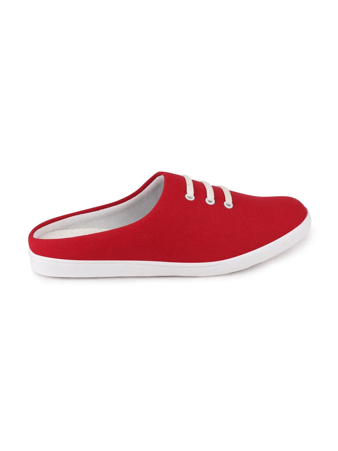 Most Popular Slip On Walking Shoes Men Red Casual Canvas Slip-On Shoes