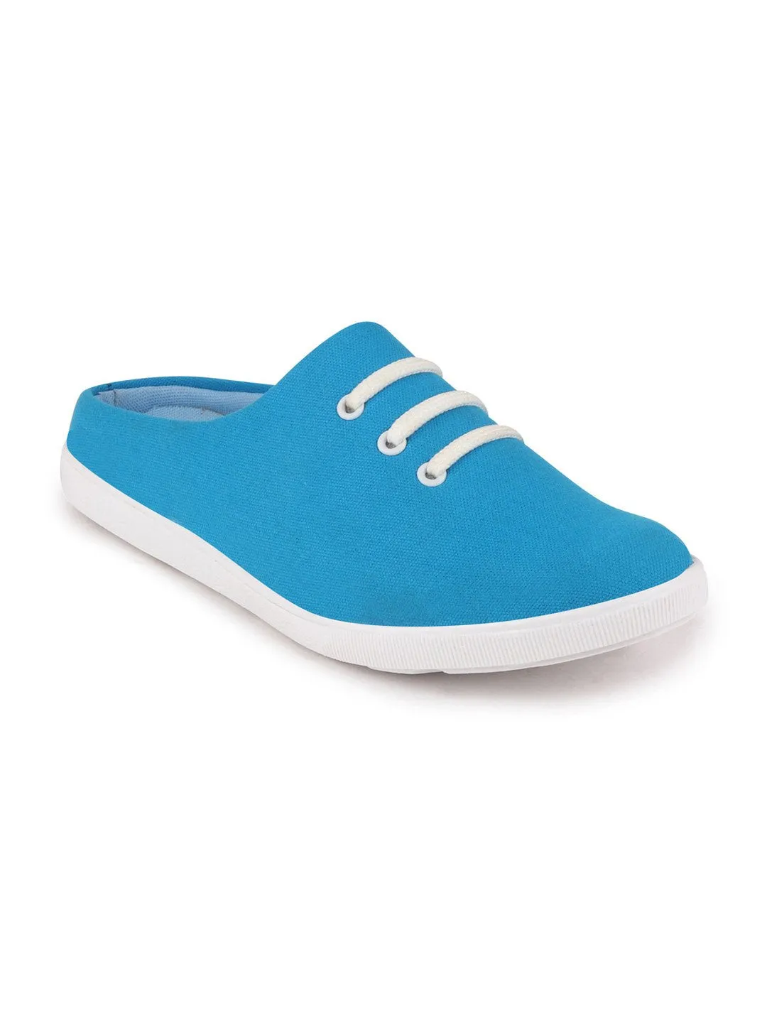 Slip Ons Sale Men Sky Blue Casual Canvas Slip-On Shoes