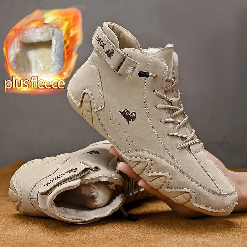 Men Sneakers Shoes for Men 2023 Casual Vulcanized Shoes Outdoor Light Lace-Up Pu Leather Fashion Roman New Tennis Zapatillas Best Sneakers For Heel Pain