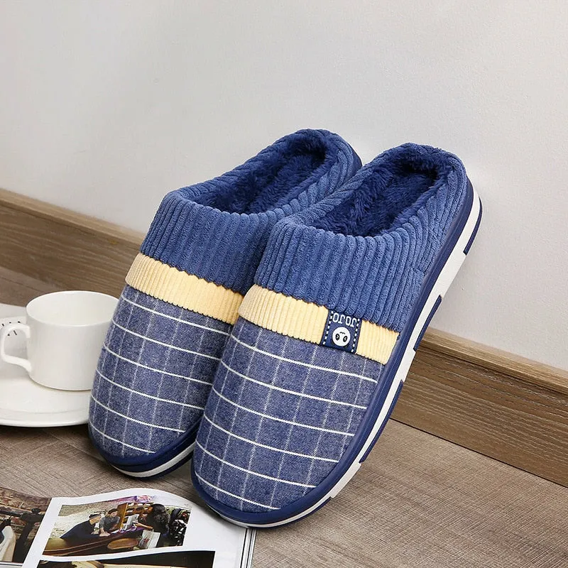 Garfield Slippers Men Warm Slippers Cotton Winter Plush Indoor Household Shoes Winter Slippers shoes Slippers