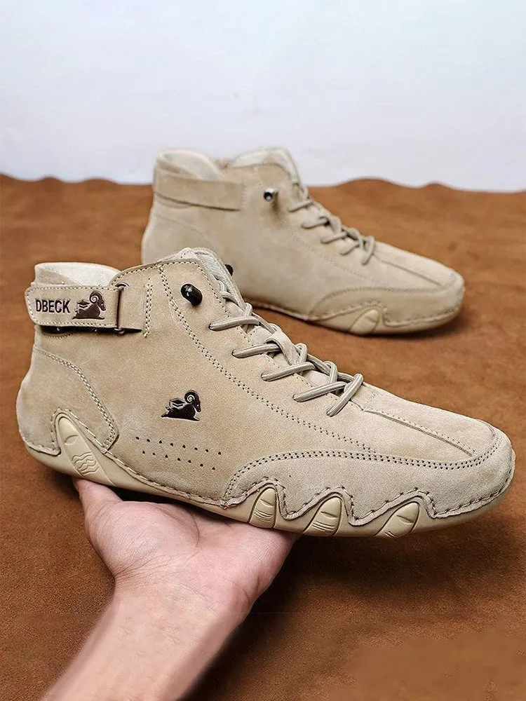 Men's Casual Boots Round Toe High Top Lace Up Shoes Sneaker Eco Friendly Sneakers