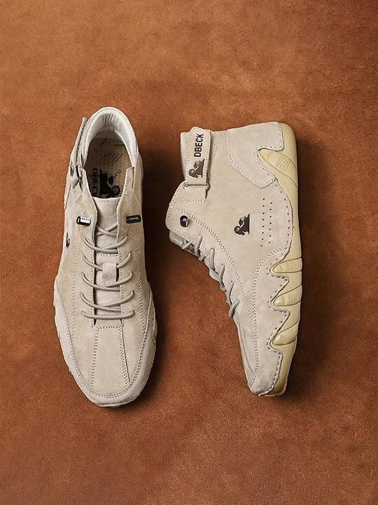 Men's Casual Boots Round Toe High Top Lace Up Shoes Sneaker Pull Sneakers