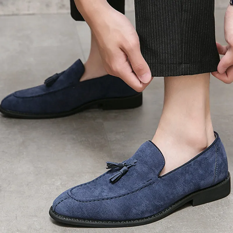 Gh Bass And Co Loafers Men's faux suede tassels loafers shoes