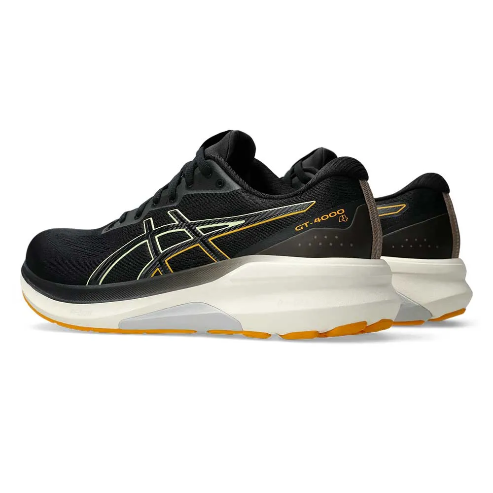 Men's GT-4000 4 Running Shoe - Black/Amber - Wide (2E) Asics Gel Resolution 9 Padel Shoes