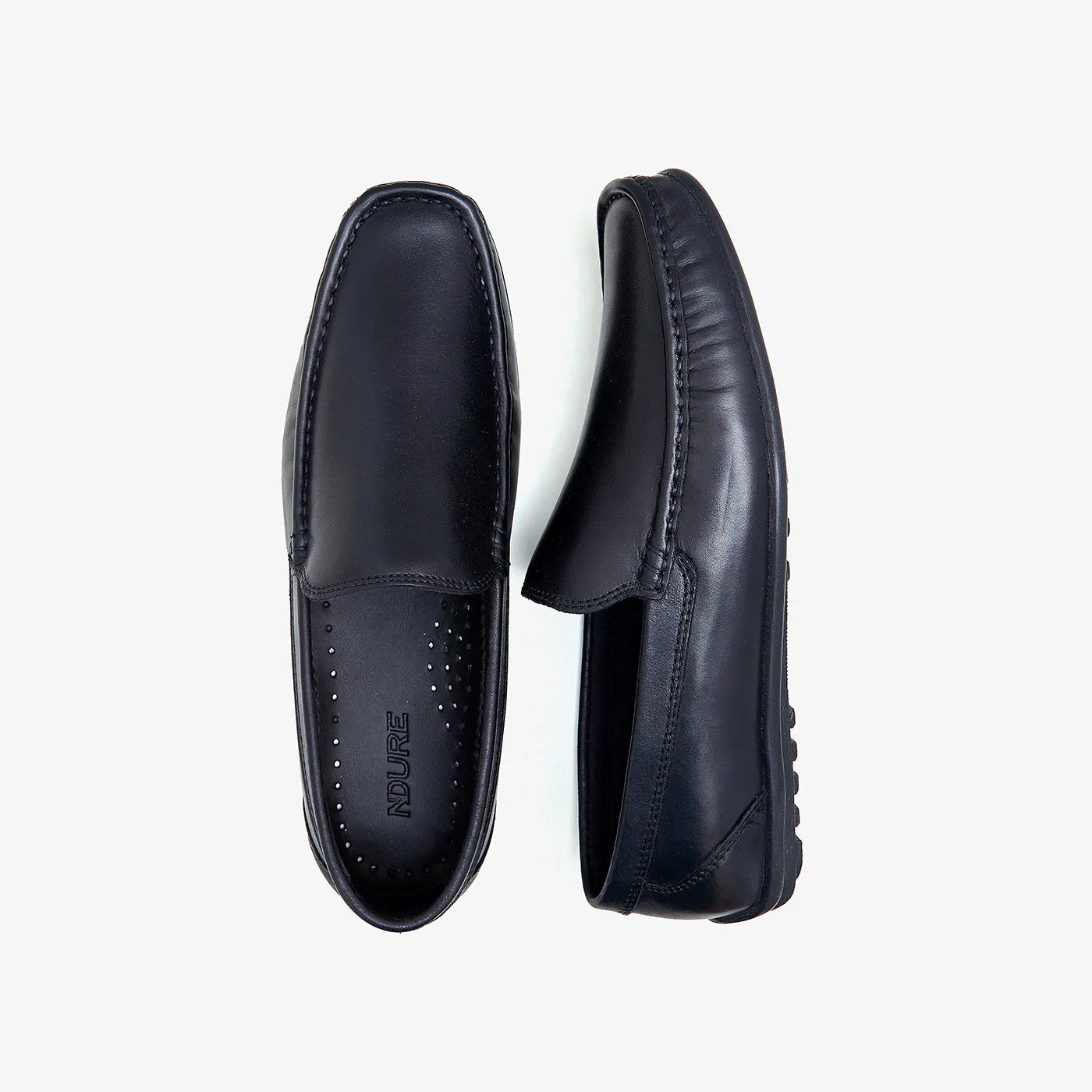 Slip On Slip On Flat Slip On Men's Plain Leather Loafers