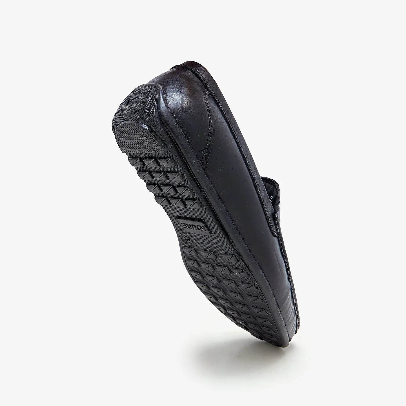 Pro Slip On Men's Plain Leather Loafers