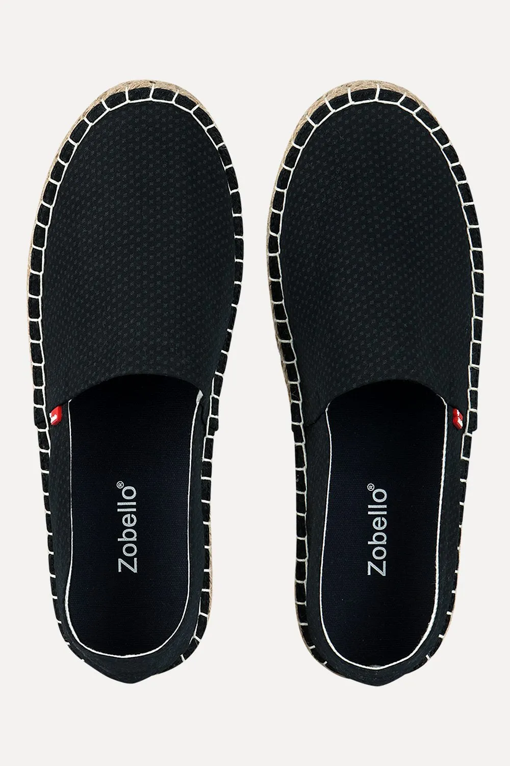 Men's Printed Black Canvas Espadrilles Best Slip On Boots