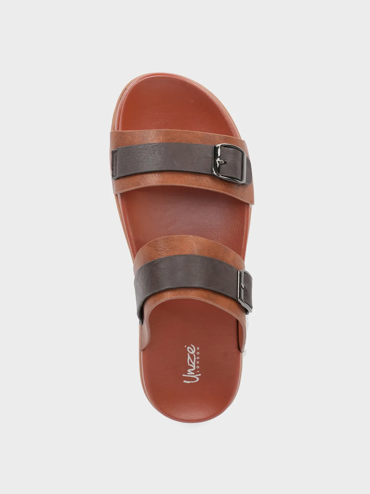 Princess Belle Slippers Mens "AWAD" Casual Buckled Adorned Slippers