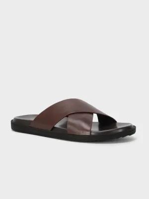 Mens "LYSANDER" Crossover Casual Slipper Bear Slides