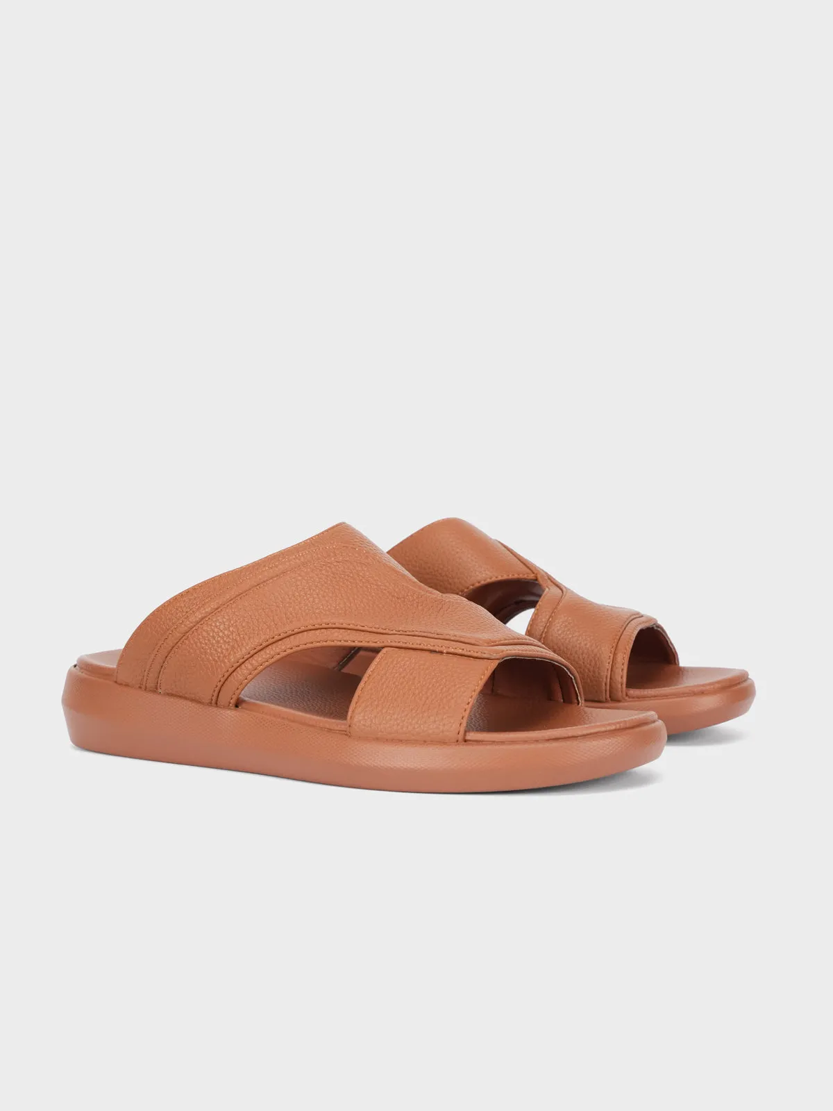 Mens "TIMON" Casual Open Toe Slippers Ballerina Slippers Drawing