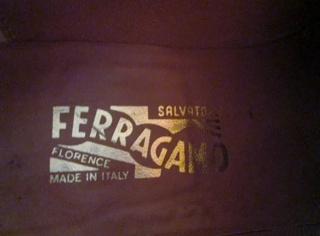 Mens SALVATORE FERRAGAMO Patent Leather Cap Toe OXFORD Loafer Shoe 7.5 BLACK Italy Hermes Loafers