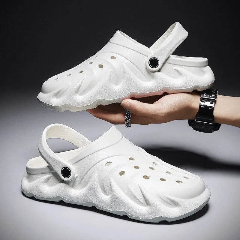 Best Dad Slippers Mens Sandals Summer EVA New Large Size Men's Clogs Lightweight Beach Slippers Breathable Men's Sneaker Sandals Garden Clogs