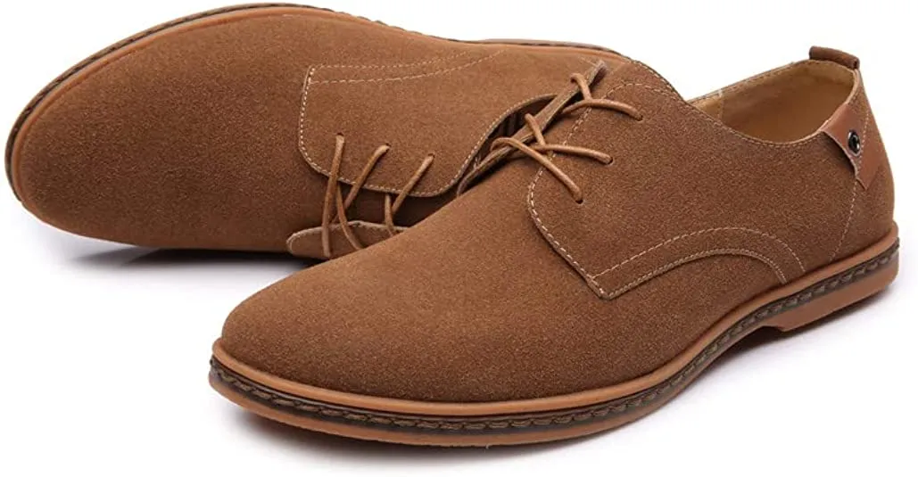Men's Suede Derby Casual Lightweight Glazier Work Boots