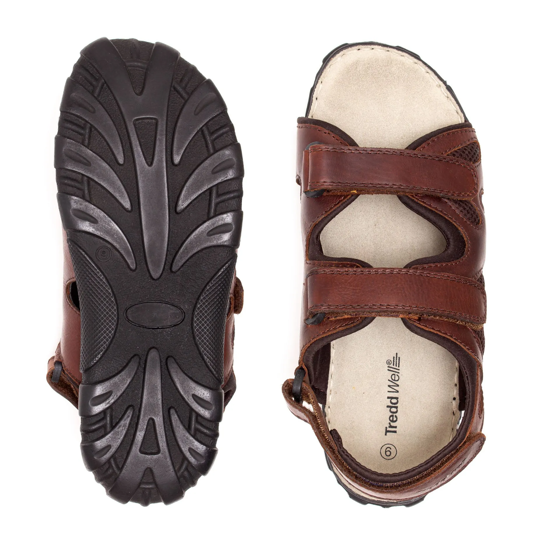 Mens Wide Fit Sandals Ashley Sandals by Tredd Well Leather Thong Sandals