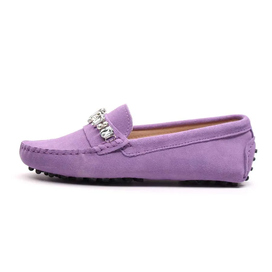 MIYAGINA Leather Women Shoes Fashion Flats Driving Moccasins Loafers Moccasins Or Loafers